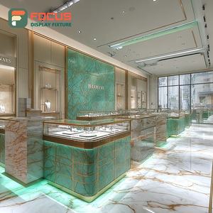 Système de présentation de bijoux de luxe, vitrine en verre pour magasin commercial, surface polie - Product Image 2