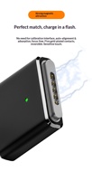 Adaptateur de charge pour ordinateur portable YIXIN USB-C vers MSafe*3 DC pour MacBook Pro/Air - Modèle en alliage d'aluminium CF/MAG3-BK - Neuf