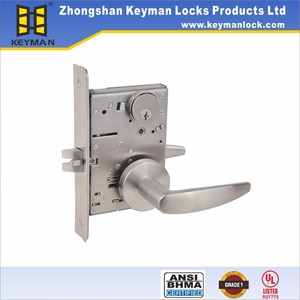 Keyman hevy nhiệm vụ Lỗ mộng F01 đoạn cửa thương mại xử lý khóa <span class=keywords><strong>2</strong></span> <span class=keywords><strong>inch</strong></span> <span class=keywords><strong>Backset</strong></span> Kaba u.l lửa đánh giá 3h ANSI - Product Image 5