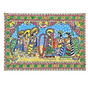 Pintura Madhubani de la Colección del Museo – Obra de Arte Auténtica Hecha a Mano en Bihar - Product Image 1