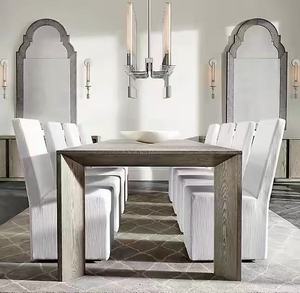 <span class=keywords><strong>Mesa</strong></span> de Comedor Rectangular de <span class=keywords><strong>Roble</strong></span> de Alta Calidad RH, <span class=keywords><strong>Patas</strong></span> de Madera Maciza, Diseño Moderno y Sencillo, Apta para Hoteles de Estilo Rústico, Hecha a Mano - Product Image 5