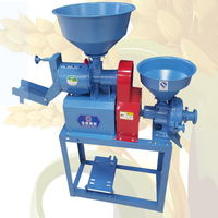 Mini décortiqueuse multifonction combinée pour riz et céréales, moulin à farine et broyeur de riz pour maïs et blé