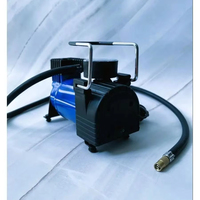 Compresseur d'air portable 12V DC mini, gonfleur de pneus, débit de 30L/min, lumière d'urgence, gonflage rapide pour pneus de voiture et de tracteur, inclus