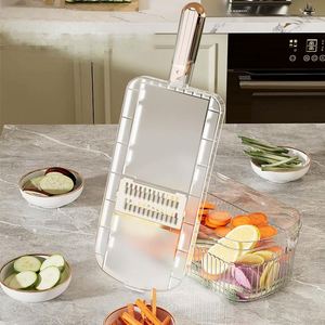 Wholesale Multifunctional Stainless Steel Sustainable <b>Vegetable</b> <b>Cutter</b> Container Easy Clean Home Manual Kitchen Food Chopper - Product Image 4