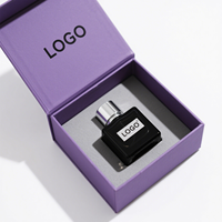 Boîte en papier rigide personnalisée de luxe, imperméable, avec revêtement UV, pour l'emballage de flacons de parfum, boîte cadeau cosmétique haut de gamme, portable