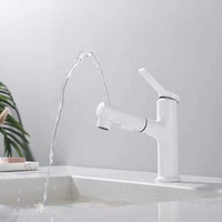 Robinet de lavabo de salle de bain Usine Mitigeur Froid Chaud Mélangeur Alliage Pull out Bassin Robinets Évier