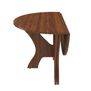 <span class=keywords><strong>Table</strong></span> à manger pliante en placage de chêne sauvage 43 pouces, <span class=keywords><strong>table</strong></span> de cuisine pliable peu encombrante <span class=keywords><strong>pour</strong></span> petits espaces, utilisation intérieure et extérieure - Product Image 6