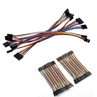 كابل توصيل دوبونت مسطح مخصص ذكر إلى ذكر 2P 2 Pin 7P بمسافة بينية 2.54 مم بطول 40 سم من مادة PVC للاستخدام في الدراجات النارية والسيارات والإلكترونيات