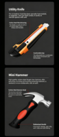 Ensemble de 9 outils à main en acier au carbone industriel avec étui rigide OEM