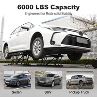 Mini-élévateur à ciseaux hydraulique électrique, rampe mobile portable pour garage et maison, levage rapide de voiture