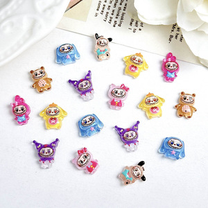 Dijes Decorativos de Resina Pintados a Mano con Diseño de Dibujos Animados Marinos, Adornos Pequeños para Uñas, Manualidades - Product Image 3