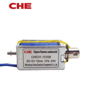 سعر المصنع تيار مستمر نوع إطار المعدات قفل باب الملف اللولبي دفع سحب المحرك الكهرومغناطيسي - Product Image 6