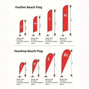 Wholesale Promotional Polyester Beach Teardrop <b>Flags</b> Fiberglass Flagpole Digital Printed Flexible Feathers Design for - Product Image 6