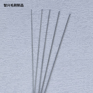 Ensemble de brosses de nettoyage en acier inoxydable, 5 pièces, poils en nylon ronds noirs pour outils de réparation automobile - Product Image 4