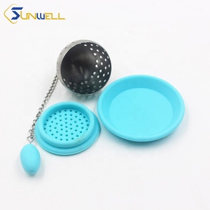Filtre à thé à balle sur mesure en acier inoxydable 304 accessoires créatifs pour thé infuseur à thé Rose - Product Image 5