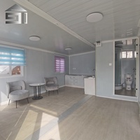 Maison préfabriquée en conteneur extensible et pliable de 40 pieds, étanche, alimentée à l'énergie solaire, écologique, résistante au feu, moderne GUOWEI GW-20E