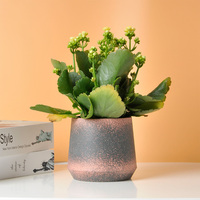 Pot bunga bonsai, Nordic unik warna-warni bulat sukulen pot bunga rumah desktop dekoratif semen pot bunga kaktus pot tanaman kecil lucu
