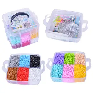 Wholesale 5mm Boxed Fuse Beads Kids Diy 12 Colors Perler Beads Educational Eva Ecofriendly Toys 3 Layers Hama Beads