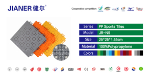 Revêtement de sol sportif <span class=keywords><strong>en</strong></span> plastique emboîtable et imperméable pour terrains de basketball et de pickleball <span class=keywords><strong>en</strong></span> extérieur - Product Image 4