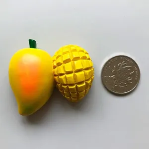 Creative 3D Acrylic Pineapple Lemon Cherry Fridge Magnet No <b>Battery</b> Needed for Refrigerator Gift Home Decoration - Product Image 4