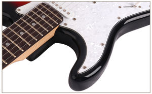Guangzhou instrumentos musicales precio de fábrica del logotipo del OEM buena calidad <span class=keywords><strong>mano</strong></span> izquierda ST <span class=keywords><strong>guitarra</strong></span> eléctrica - Product Image 4