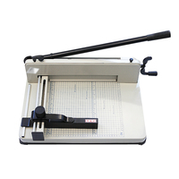 Cisaille à Papier Guillotine 858 A4, Rogneuse Manuelle Robuste pour Coupe-Papier