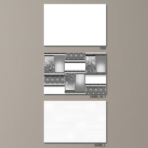 Vente 300x450mm Carreaux de mur en céramique numérique 3D pour cuisine centre commercial hall 30x45cm 12x18 blanc et noir pur - Product Image 5