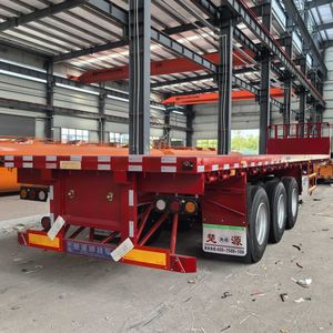 محور 3 محاور 4 قدم 40 قدم محاور نقل حاويات سرير مسطح 20 قدم 45 قدم شاحنة تحميل - Product Image 2