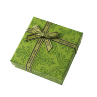 Nouveau design boîte à bijoux en carton émaillé sac à main vert foncé style rétro collier bague boucles d'oreilles bracelet boîte d'emballage pour bijoux