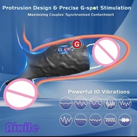 Vibrierender Penisring Männliches Erwachsenen-Sexspielzeug 10 Vibrationsmodi Penisringe für Längere Härtere Stärtere Erektion G-Punkt-Stimulation