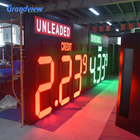 Panneau LED pour le prix du gaz Station-service Haute luminosité Extérieur Différentes tailles Panneau LED personnalisé pour le prix du gaz