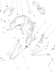 Piezas Vulnerables del Carenado de la Carrocería de Motocicleta en Varios Colores para Longjia XDV250 XDV300 <span class=keywords><strong>XDV</strong></span> 250 Si <span class=keywords><strong>XDV</strong></span> 300i - Product Image 5
