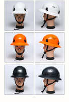 Casque de sécurité industriel à bord complet de type circulaire à fentes certifié ANSI/EN Forte, 6 points de suspension, en HDPE ABS, pour le sauvetage