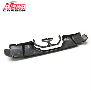 Diffuseur arrière en fibre de carbone sèche AISKA, sortie centrale, 2 pièces/ensemble, kit carrosserie automobile, séparateur de pare-chocs arrière pour BMW M3 M4 G82 G80 - Product Image 3
