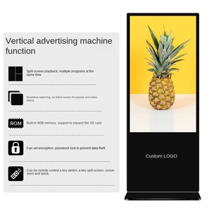 Độ nét cao 43/50/55/65 inch Áp phích kỹ thuật số màn hình LCD với SDK Tầng-thường vụ IP65 cho quảng cáo trong nhà - Product Image 2