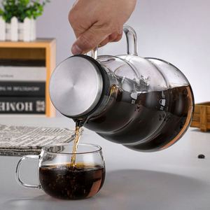 Cafetera de Vidrio de Borosilicato de Alta Resistencia de 1L/2L para Café Frío con Filtro de Acero Inoxidable - Product Image 5