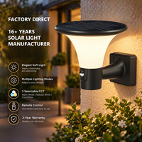 Conception brevetée 360 °   Effet d'éclairage, éclairage doux, lampes solaires murales d'extérieur, étanches, 2 modes de fonctionnement, 3CCT, 4 modes d'installation