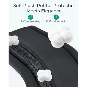 Per l'organizzatore olografico di BAGSMART borsa per il trucco piccola custodia cosmetica trasparente custodia conveniente per organizzare i tuoi essenziali di bellezza