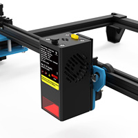 Twotrees TTS 130W Portable Laser Graveur Mini DIY Métal Aluminium Verre Cuir Cutter avec Collier En Acier Inoxydable