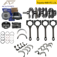 AKF Car Engine 4NR 6NR Auto Engine Systems Crankshaft Connecting Rod Piston & Rings Bearings Set for TOYOTA Yaris Vios 4nr 1.3L