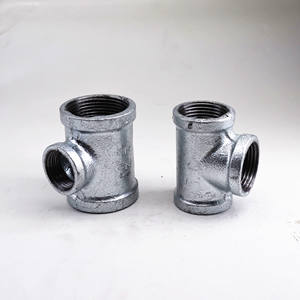 Gi 파이프 피팅 카탈로그 아연 도금 강관 피팅 뜨거운 딥 아연 도금 철 팔꿈치 티 커플 링 십자가 공장 - Product Image 3