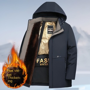 Abrigo Acolchado de Terciopelo para Hombre de Mediana Edad y Mayores, Otoño Invierno 2026 (Chaqueta para Abuelo) - Product Image 1