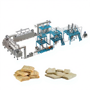 Machine de fabrication entièrement automatique de morceaux de soja d'usine Extrudeuse TVP en acier inoxydable Pépites de soja texturées - Product Image 2