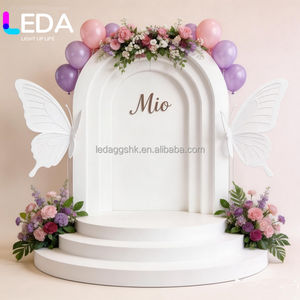 Arco de Boda Acrílico con Iluminación LED Blanca para Eventos y Fiestas, Marca LEDA - Product Image 1