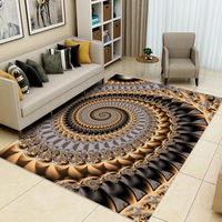 European-Style Light Luxury Crystal Velvet Living Room Rug Vintage, Non-Slip, and Durable Stain-Resistant Bedside Runner