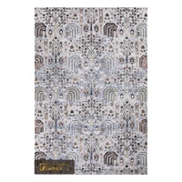 Tapis de salon turc vintage LandScopeTech, tissé Wilton, motif abstrait moderne d'arbre, haute densité, antidérapant, résistant à l'usure