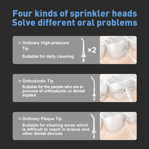 Flosser de agua inalámbrico portátil FOMIS 300ml IPX7 dentista <span class=keywords><strong>recomendado</strong></span> <span class=keywords><strong>irrigador</strong></span> de cuidado bucal 2000mAh dispositivo de limpieza <span class=keywords><strong>Dental</strong></span> - Product Image 6