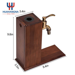 ตู้จ่ายเหล้าไม้แบบส่วนตัวสำหรับขวดเดียว พร้อมก๊อกน้ำ สำหรับบาร์ในบ้าน งานเลี้ยงอาหารค่ำ ร้านอาหาร - Product Image 2