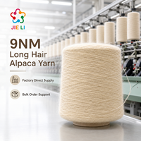 Fil fantaisie effet alpaga à poils longs 9NM, mélange laine et polyester recyclé, fil à tricoter moelleux pour pulls d'hiver – Approvisionnement direct usine