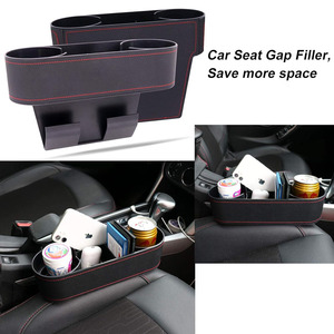 Organizador lateral para asiento de consola de coche de cuero PU al por mayor con bolsillo organizador de monedas - Product Image 5